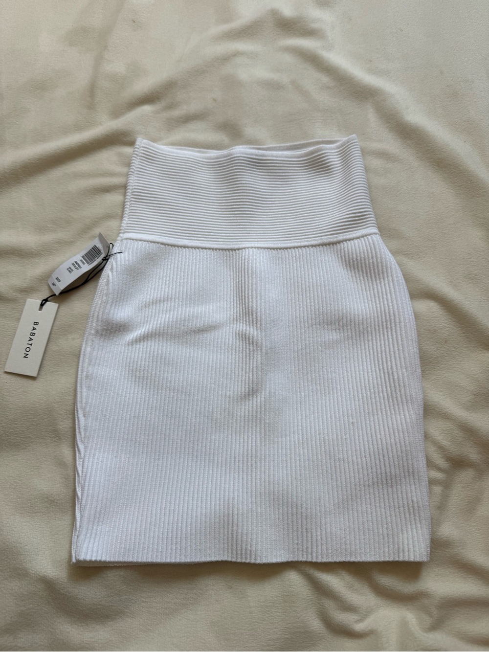 Babaton Andres sculpt knit mini skirt